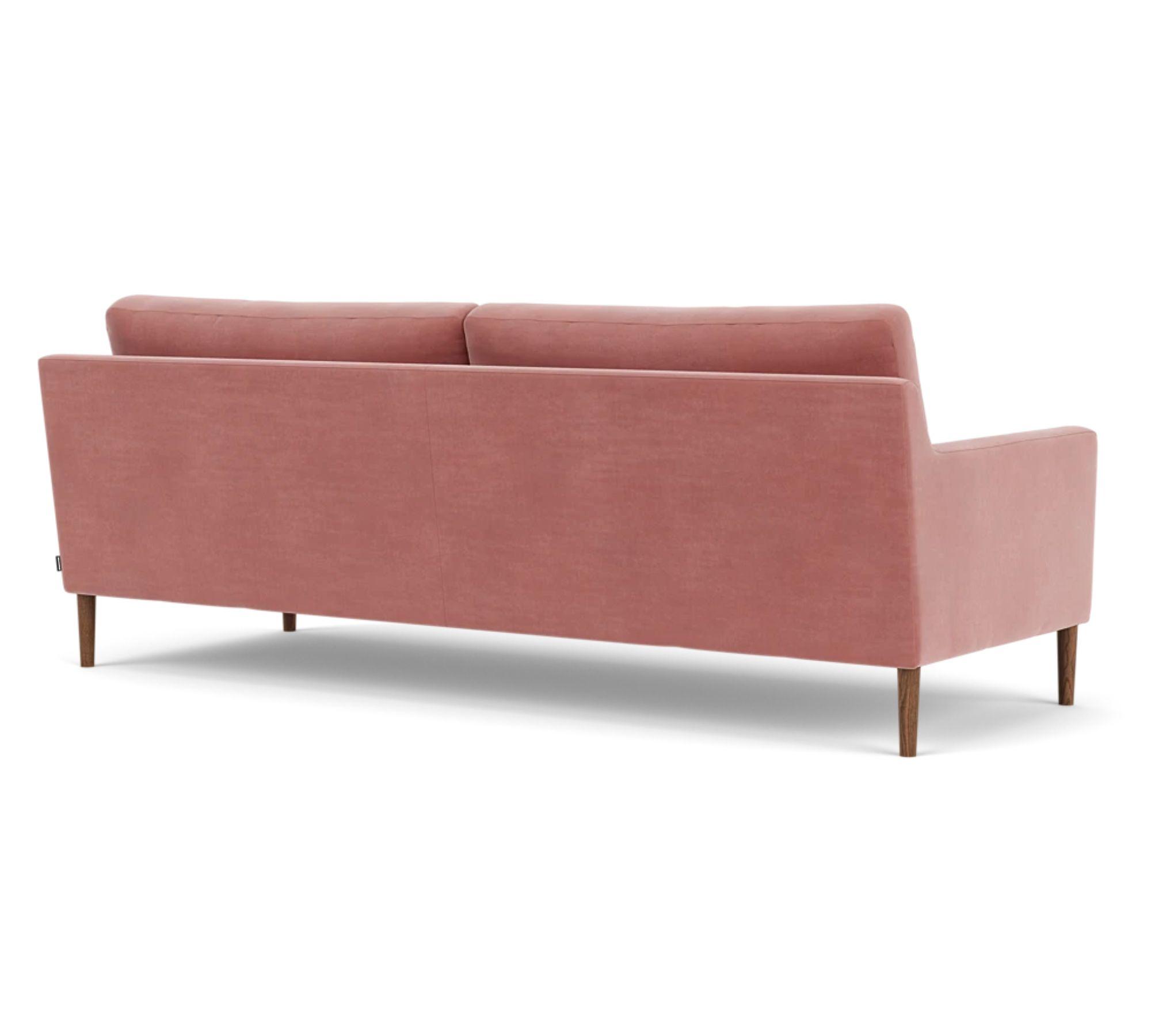 Astha Sofa 3-Sitzer Velour Lux Vintage Rosa 3
