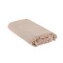 Plaid in cotone riciclato beige 0