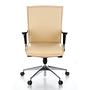 MURANO 10 Office chair with casters Leather Beige 0