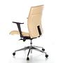 MURANO 10 Office chair with casters Leather Beige 7