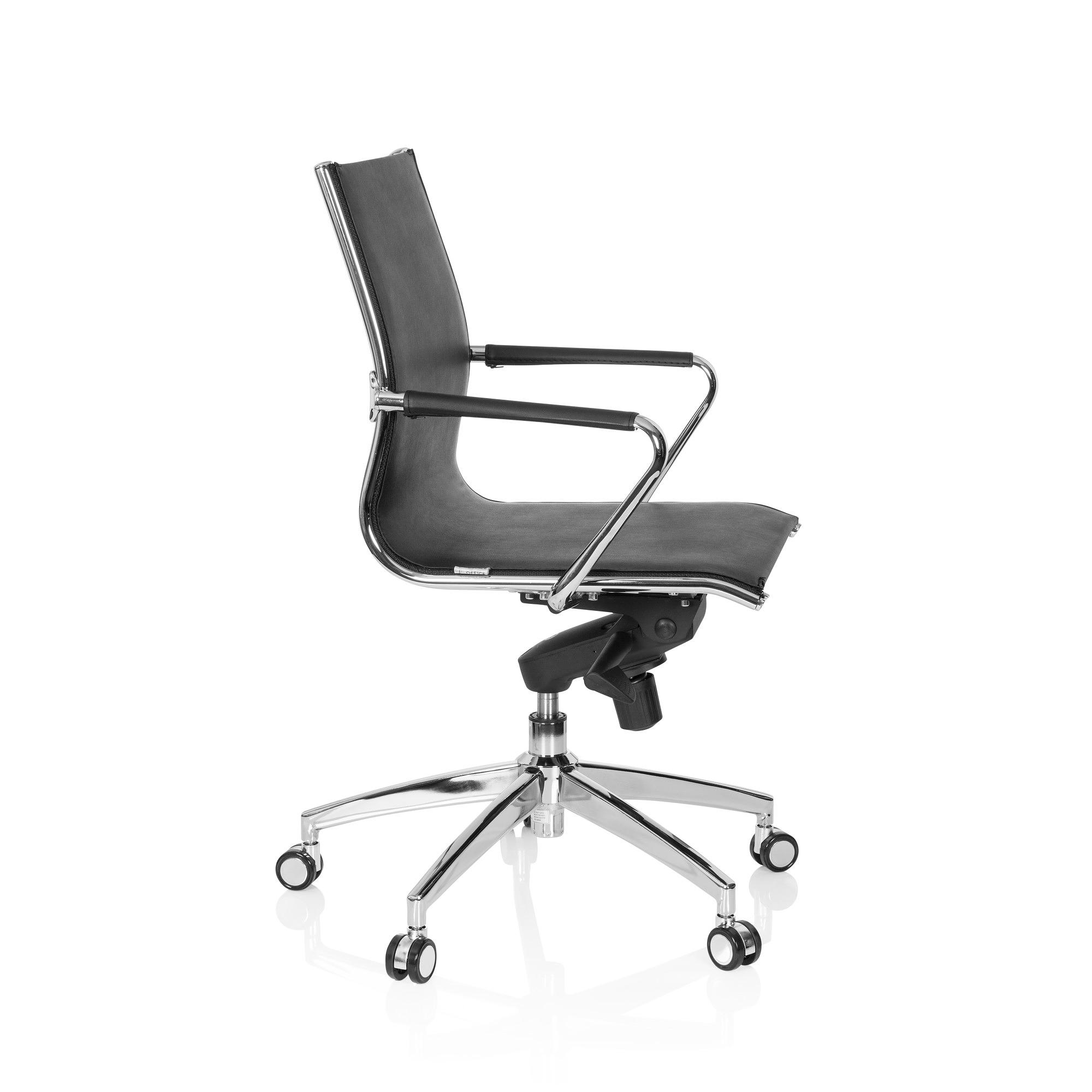 PATMOS Swivel Office Chair with Castors Faux Leather Black 5