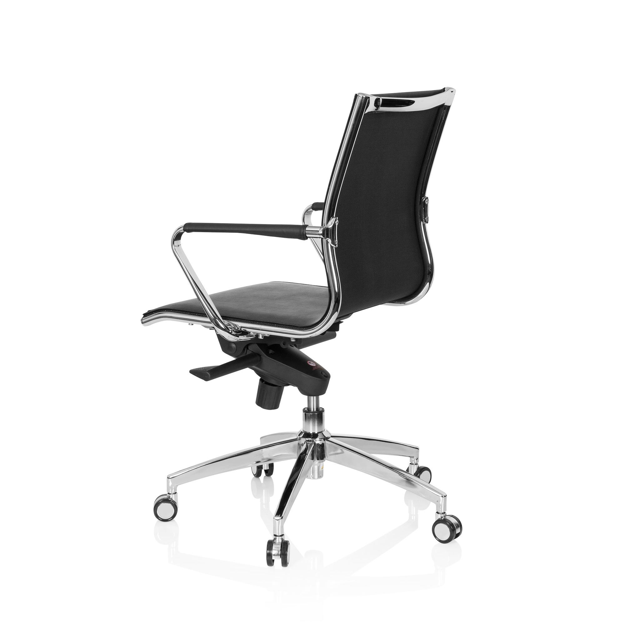 PATMOS Swivel Office Chair with Castors Faux Leather Black 9