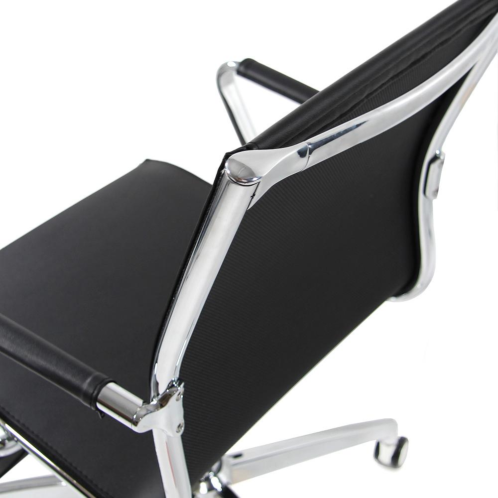 PATMOS Swivel Office Chair with Castors Faux Leather Black 2