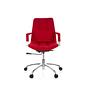 SARANTO Office chair with casters Fabric Red 1