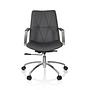 SARANTO II Office chair Swivel Faux leather Anthracite 0