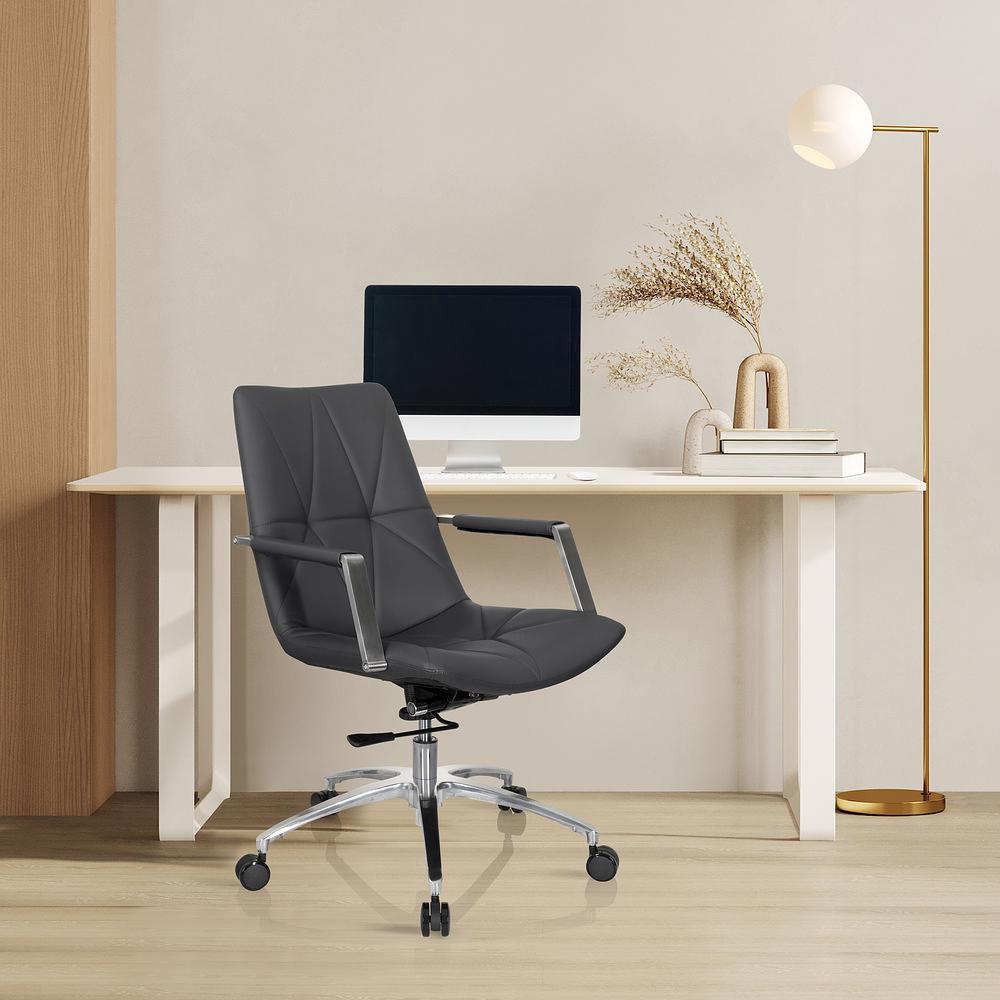 SARANTO II Office chair Swivel Faux leather Anthracite 3