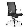 PROVIDER NET Swivel Office Chair with Casters Fabric Black 6