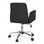 FLOW Office Chair Swivel with Casters Fabric Black 5