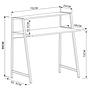 DUMONT Desk Wood Natural/Silver 4