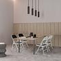 TUDELA W Folding chair Faux leather Black 3