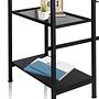WORKSPACE H I Scrivania + Scaffale Legno Nero 6