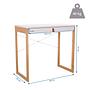 TAROLO II Desk Wood White 4