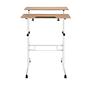 WORKSTATION I Desk with casters Wood White 0
