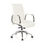 ASPERA 10 Office chair Swivel with castors Leather White 5