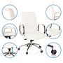 ASPERA 10 Office chair Swivel with castors Leather White 2