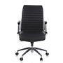 ASPERA 10 Swivel Office Chair with Casters Leather Black 0