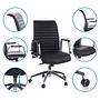 ASPERA 10 Swivel Office Chair with Casters Leather Black 2