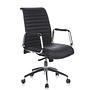 ASPERA 10 Swivel Office Chair with Casters Leather Black 5