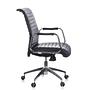 ASPERA 10 Swivel Office Chair with Casters Leather Black 6