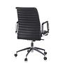 ASPERA 10 Swivel Office Chair with Casters Leather Black 8
