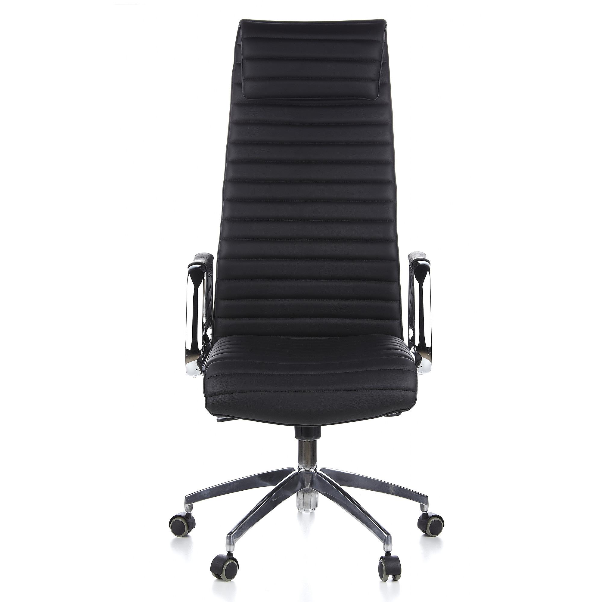 ASPERA 20 Office chair with casters Nappa leather Black 0