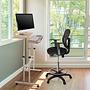 WORKSTATION I Desk with casters Wood White 6