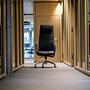 ASPERA 20 Office chair with casters Nappa leather Black 8