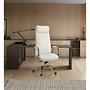ASPERA 20 Office chair with casters Nappa leather White 3