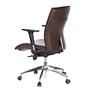 MURANO 10  Office chair with wheels Leather Brown 7