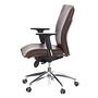 MURANO 10  Office chair with wheels Leather Brown 8