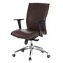 MURANO 10  Office chair with wheels Leather Brown 9