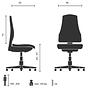 MONZA 20 Swivel Office Chair Leather Beige 4
