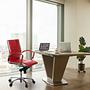PARMA 10 Office chair leather red 3
