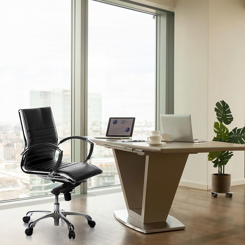 PARMA 10 Office chair leather black 3