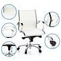 PARMA 10 Office chair leather White 2