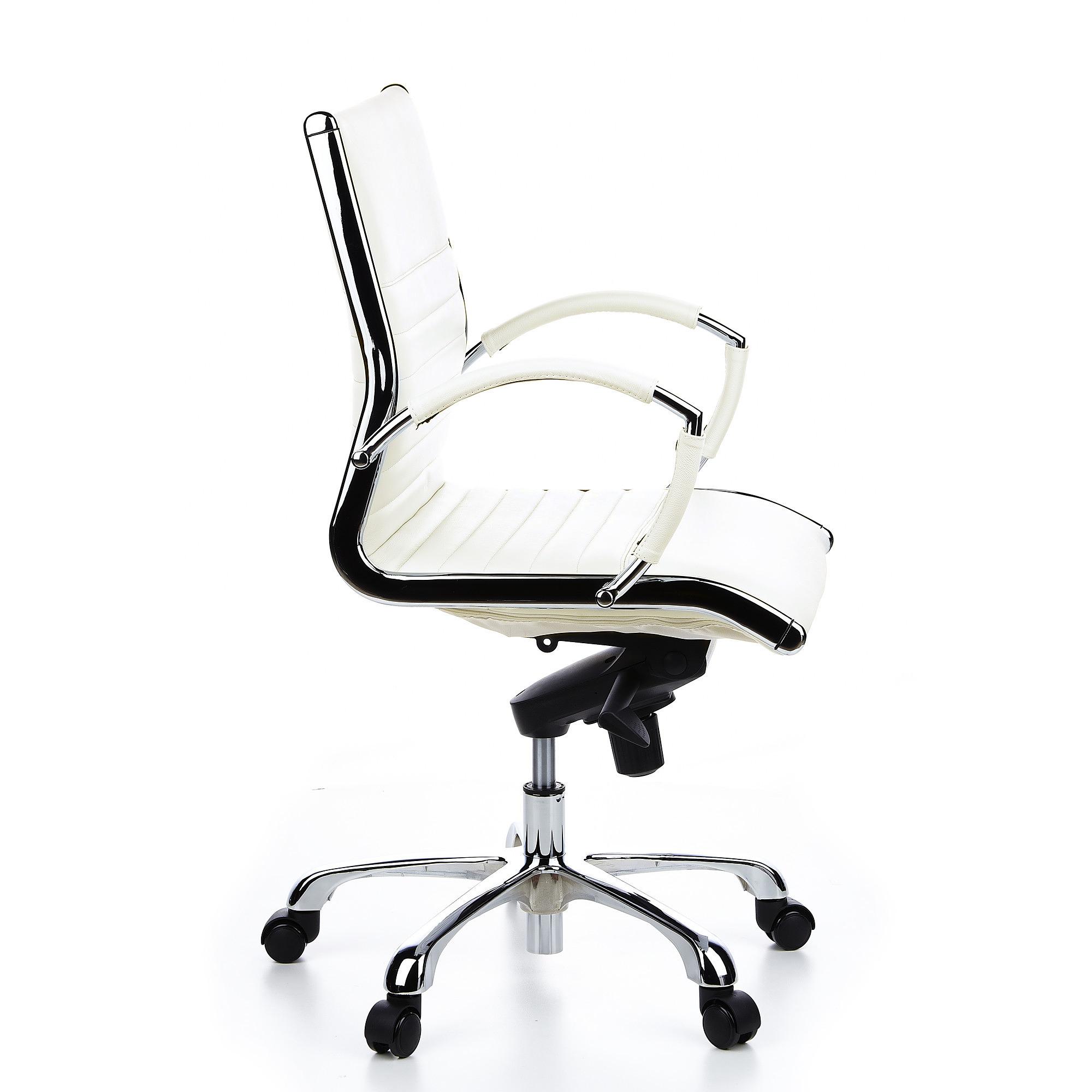 PARMA 10 Office chair leather White 6