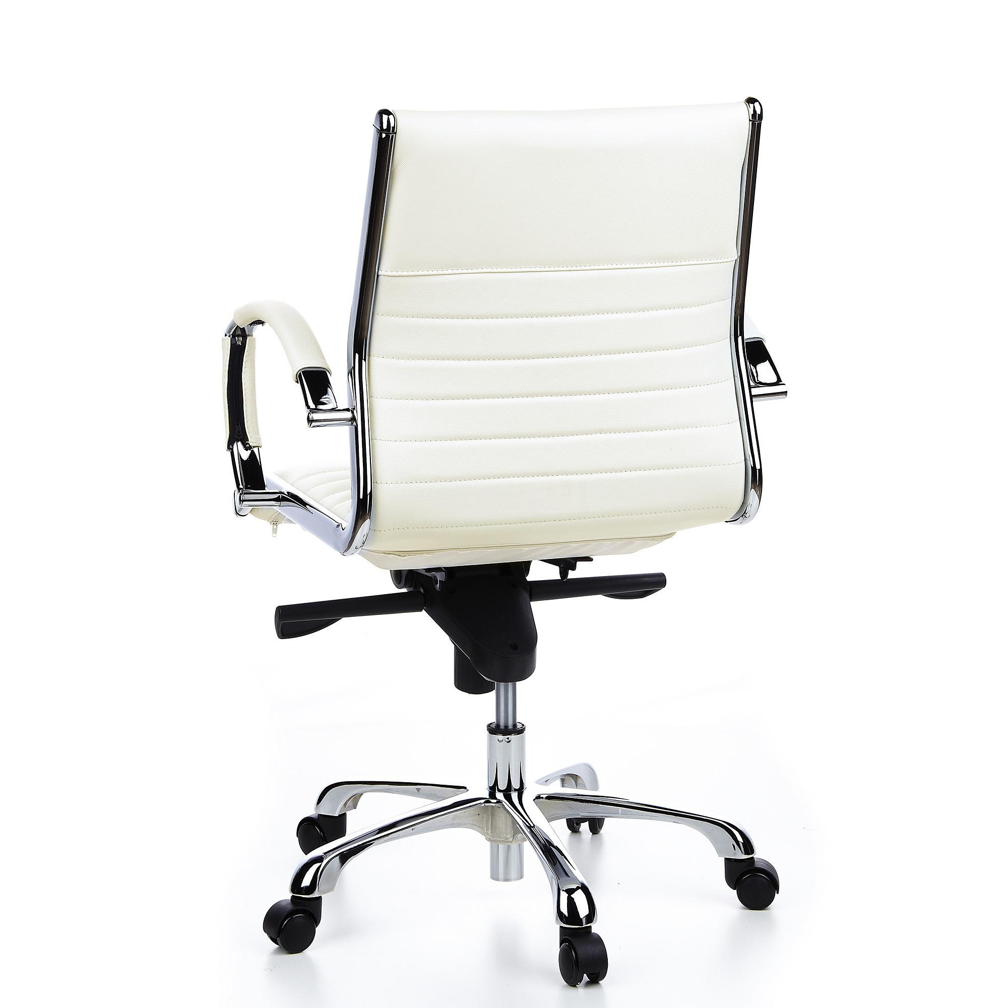 PARMA 10 Office chair leather White 9
