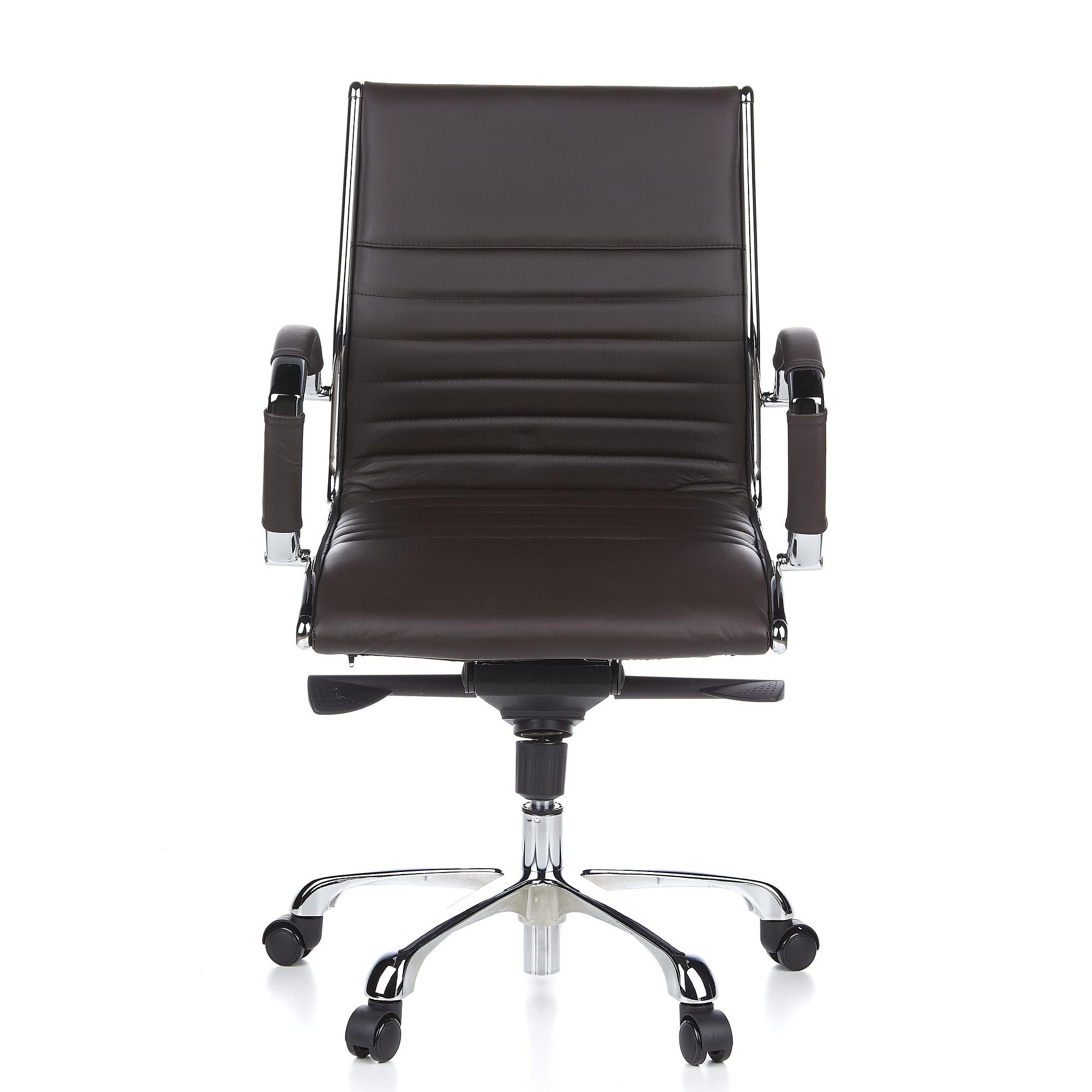 PARMA 10 Office chair leather brown 0