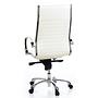 PARMA 20 Swivel office chair with casters, Leather, White 9