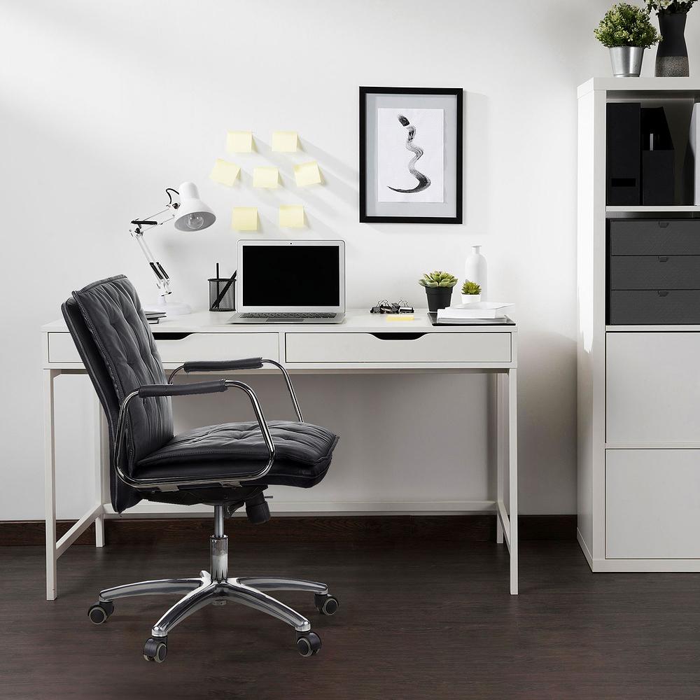 VILLA 10 Office Chair Leather Black 5