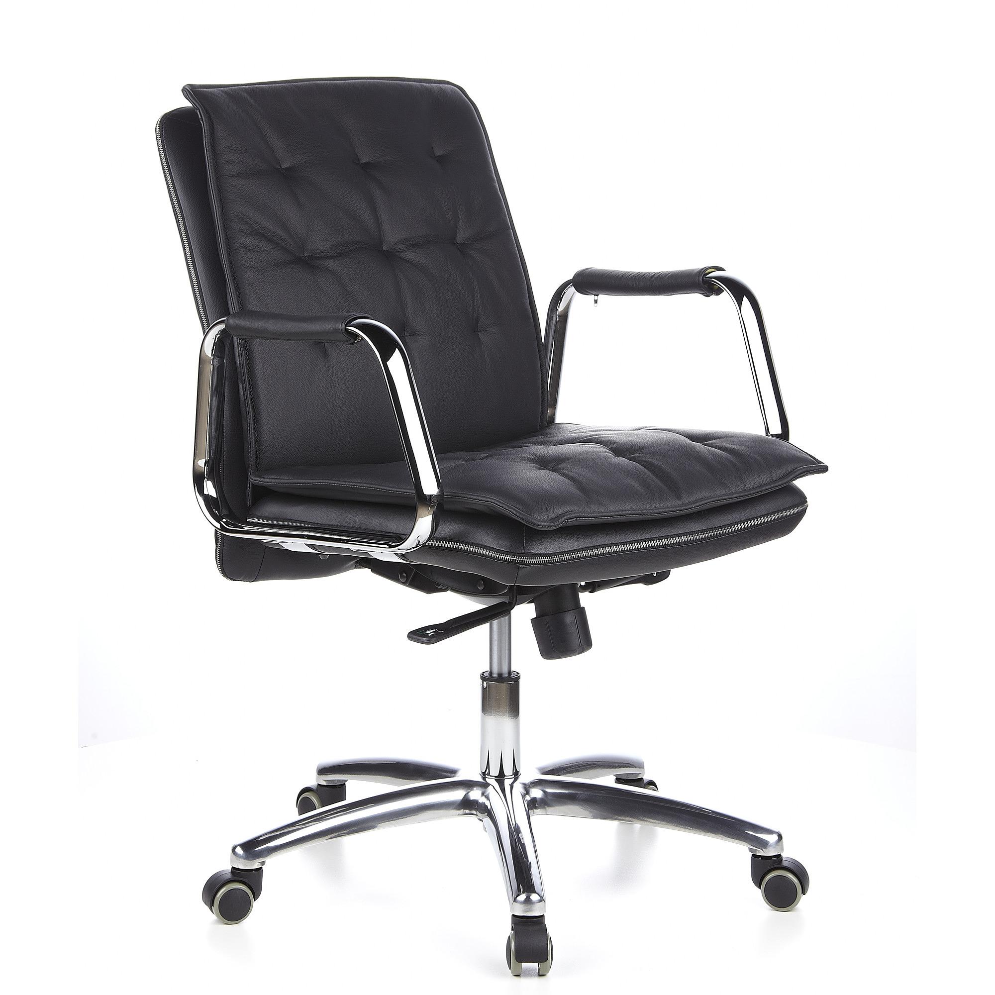 VILLA 10 Office Chair Leather Black 6