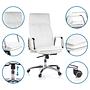 CHAIR 20 Office chair Nappa leather White 2