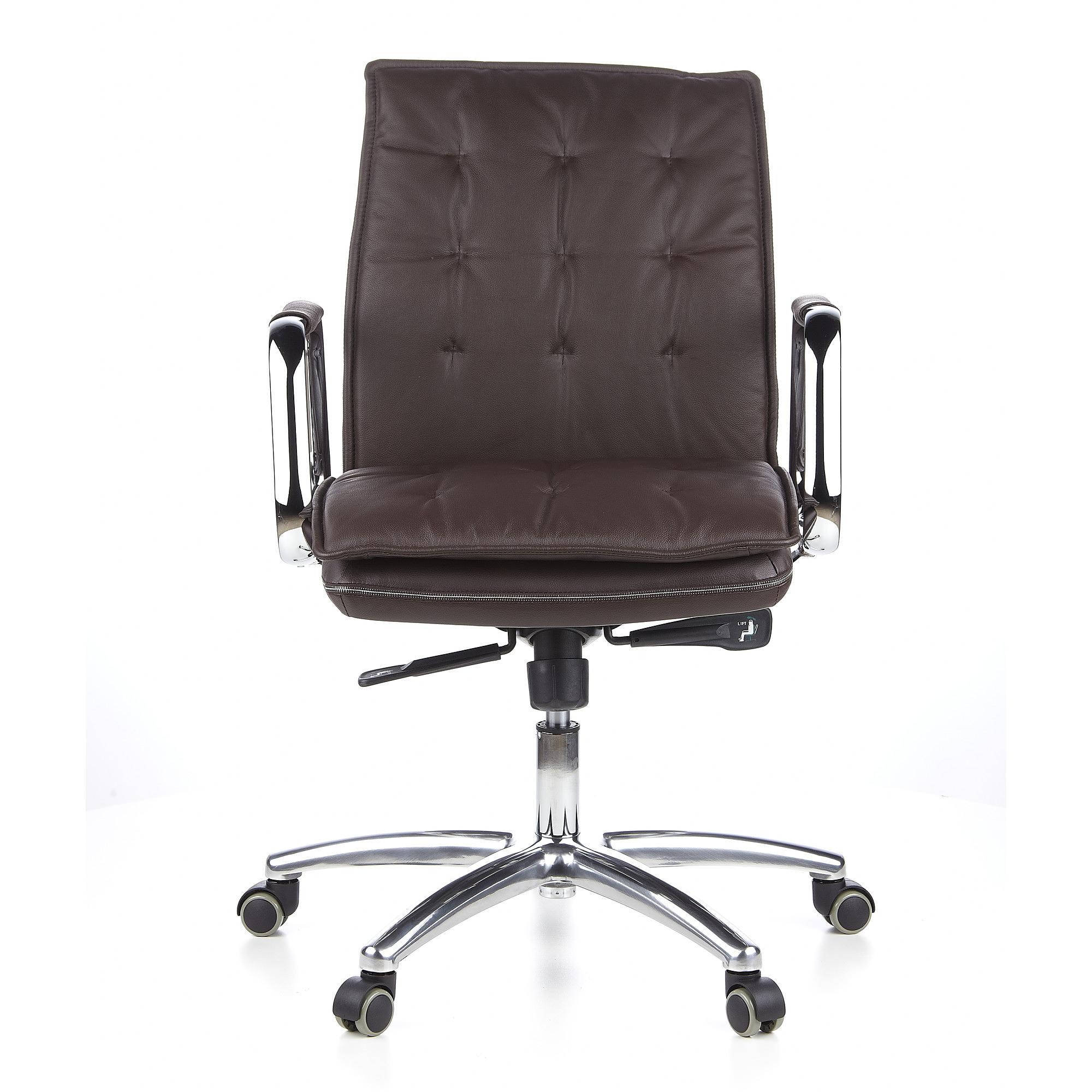 VILLA 10 Office chair leather brown 0
