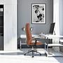VITORO ECO Office Chair Swivel with Casters Faux Leather Brown 5