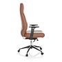 VITORO ECO Office Chair Swivel with Casters Faux Leather Brown 8