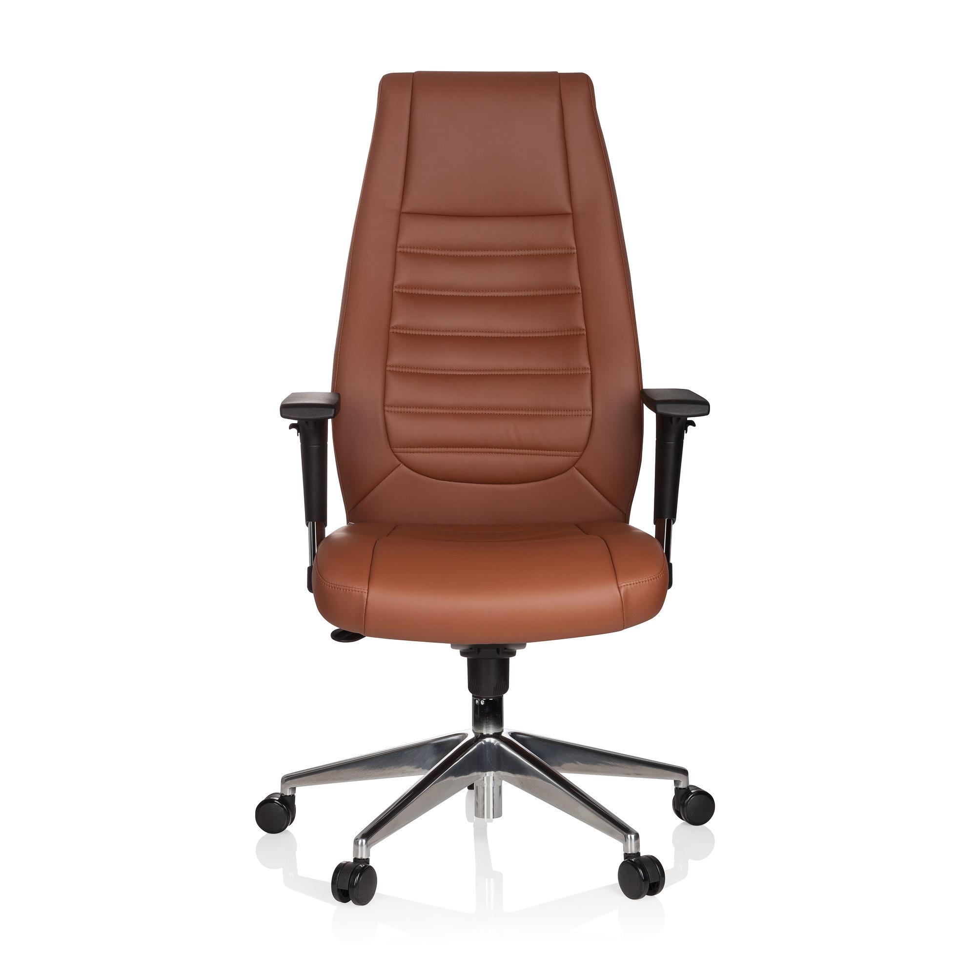 VITORO Office chair Faux leather Brown 0