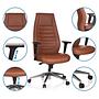 VITORO Office chair Faux leather Brown 2