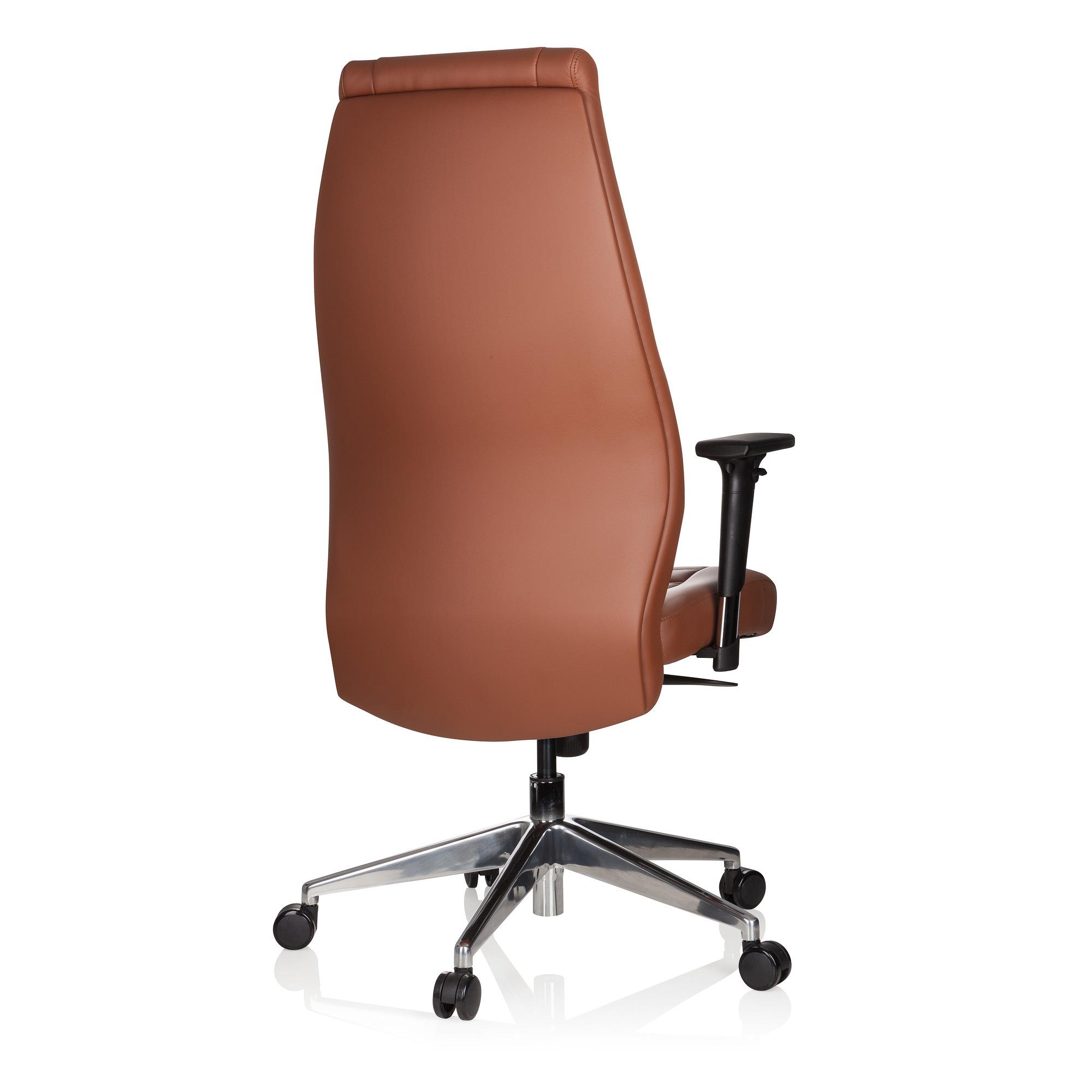 VITORO Office chair Faux leather Brown 9