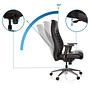 VITORO Office chair Faux leather Black 1