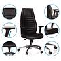 VITORO Office chair Faux leather Black 2
